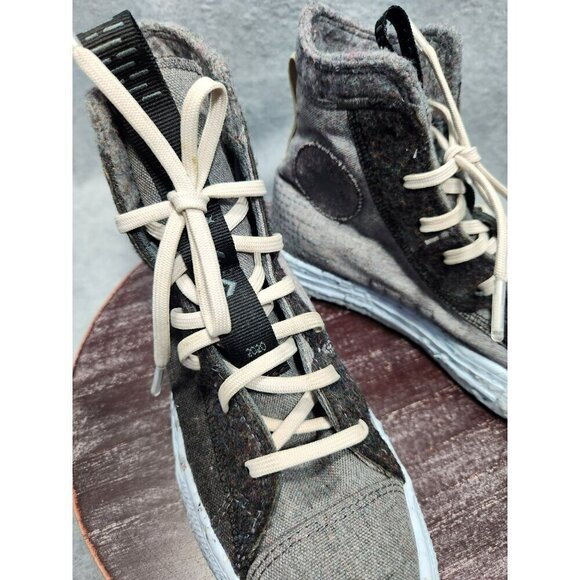 Converse Chuck Taylor All Star High-Top Sneakers Gray & Black Size 6.5 renew - Picture 2 of 14